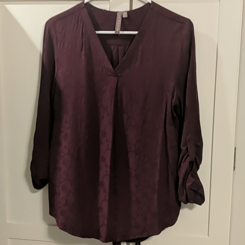 Brina & Em Maroon Blouse
